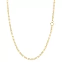 Herren-Halskette aus Weiß- und Gelbgold GL100387