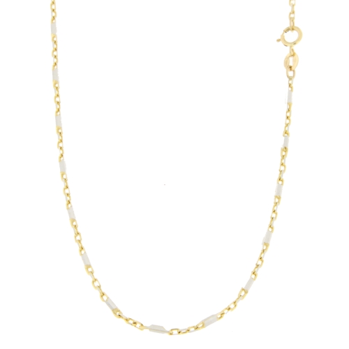 Collana Uomo Oro Giallo Bianco GL100392