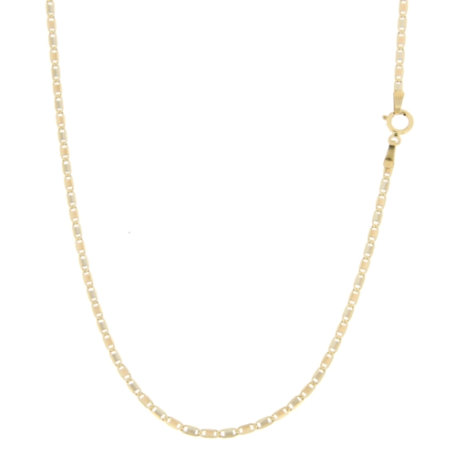 Herren-Halskette aus Weiß- und Gelbgold GL100393