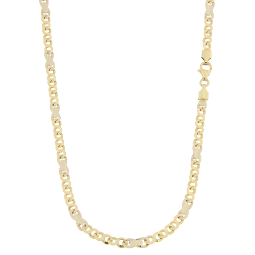 White Yellow Gold Men&#39;s Necklace GL100395