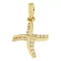 Women&#39;s Cross Pendant Yellow Gold GL100397