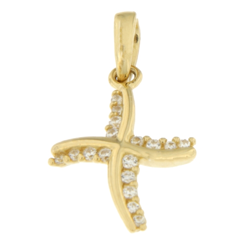 Women&#39;s Cross Pendant Yellow Gold GL100397