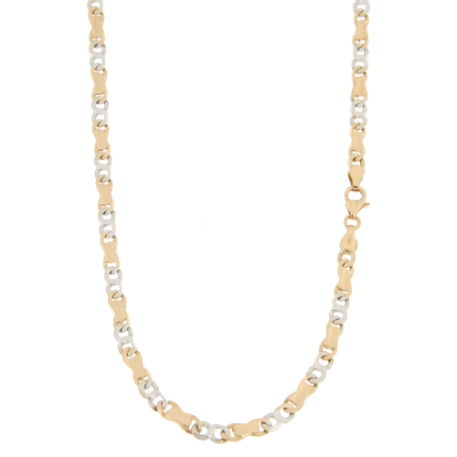 Collana Uomo Oro Rosa Bianco GL100400