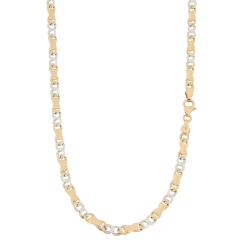 White Rose Gold Men&#39;s Necklace GL100400