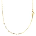 White Yellow Gold Men&#39;s Necklace GL100401