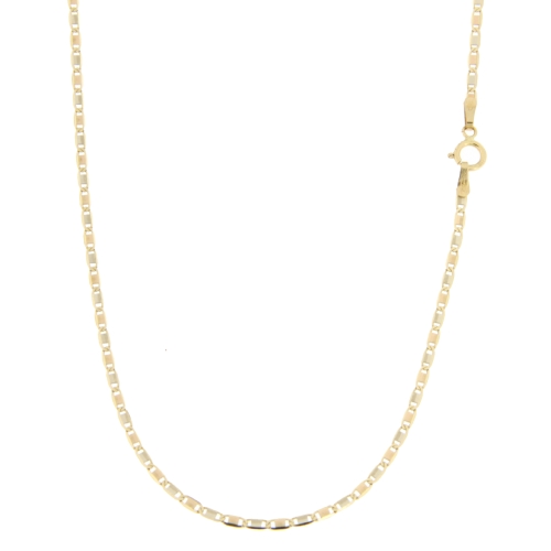 Herren-Halskette aus Weiß- und Gelbgold GL100403