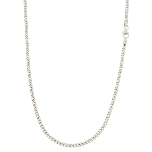 Men&#39;s White Gold Necklace GL100405