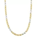 Collana Uomo Oro Giallo Bianco GL100417