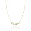 Necklace with large customizable name in gold Facco Gioielli