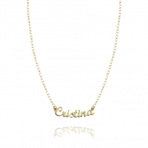 Halskette mit personalisierbarem Namen in Gold Facco Gioielli