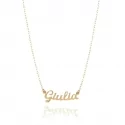 Halskette mit kleinem personalisierbarem Namen in Gold Facco Gioielli