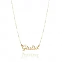 Necklace with small customizable name in gold Facco Gioielli