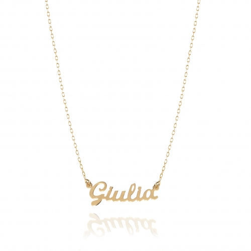 Collana con nome piccolo personalizzabile in oro Facco Gioielli