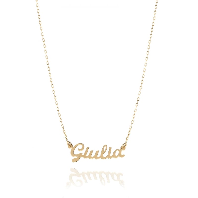 Collana con nome piccolo personalizzabile in oro Facco Gioielli