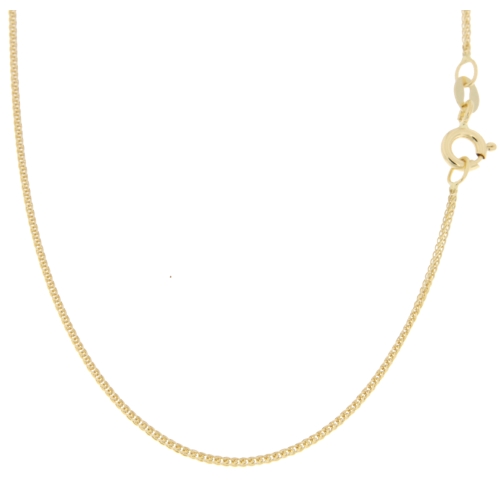Unisex Yellow Gold Necklace GL100421