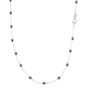 Unisex Black White Gold Necklace GL100423