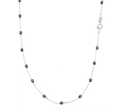 Unisex Black White Gold Necklace GL100423