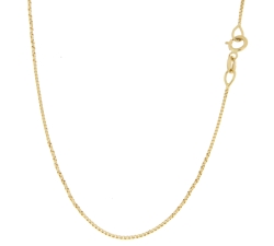 Unisex Yellow Gold Necklace GL100426