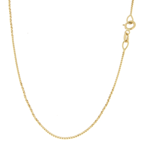Unisex Yellow Gold Necklace GL100426
