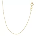 Unisex Yellow Gold Necklace GL100427