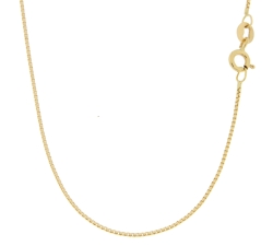 Unisex Yellow Gold Necklace GL100431