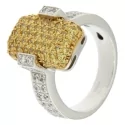 Anello Donna Oro Giallo Bianco GL100443