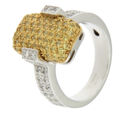 Anello Donna Oro Giallo Bianco GL100443