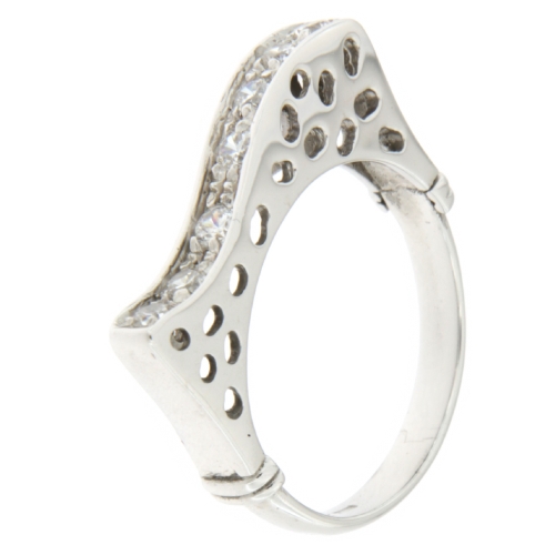 White Gold Woman Ring GL100445