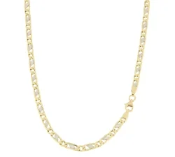 Collana Uomo Oro Giallo Bianco GL100453