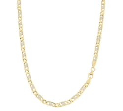 White Yellow Gold Men&#39;s Necklace GL100453