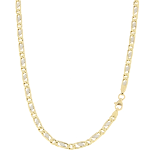 White Yellow Gold Men&#39;s Necklace GL100453