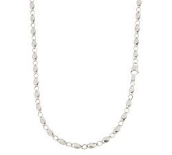 Men&#39;s White Gold Necklace GL100464