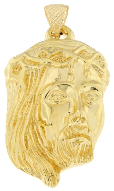 Sacro Volto di Gesù gr 6 oro giallo 18k corona di spine