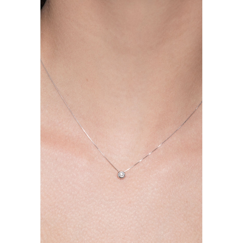 Diamante punto luce collana shop