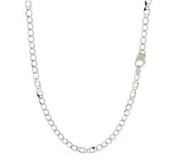 Men&#39;s White Gold Necklace GL100473