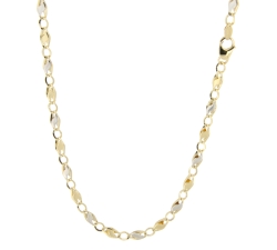Collana Uomo Oro Giallo Bianco GL100479