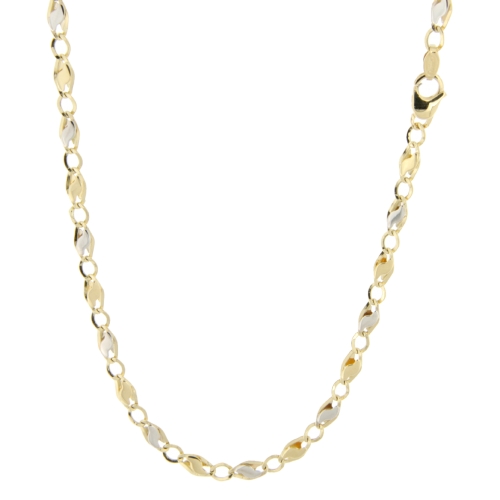 White Yellow Gold Men&#39;s Necklace GL100479