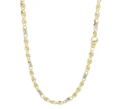 Collana Uomo Oro Giallo Bianco GL100480