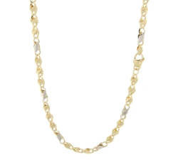 White Yellow Gold Men&#39;s Necklace GL100480