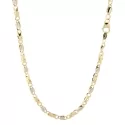 Herren-Halskette aus Weiß- und Gelbgold GL100481