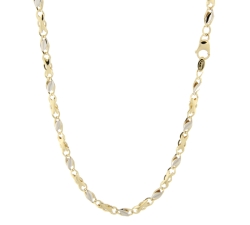 Men's Necklace in Yellow and White Gold GL100481