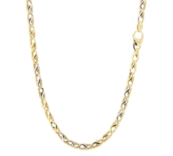 Collana Uomo Oro Giallo Bianco GL100482