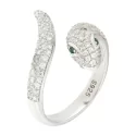 925 silver snake-shaped woman ring