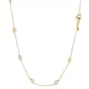 White Yellow Gold Woman Necklace GL100489