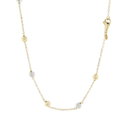 Collana Donna Oro Giallo Bianco GL100489