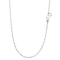 Unisex White Gold Tennis Necklace GL100490