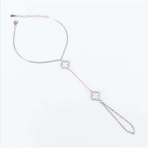 Baciamano Four-Leaf Clover Bracelet Silver 925