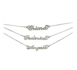 Woman Personalized Name Necklace Steel