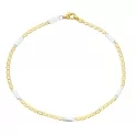 Men&#39;s Bracelet in Yellow and White Gold MMZ005GB21
