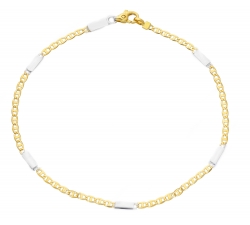 Bracciale Uomo in Oro Giallo e Bianco MMZ005GB21